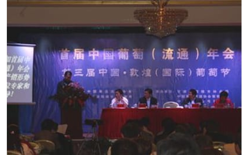 首屆中國(guó)葡萄（流通）年會(huì)暨全國(guó)葡萄產(chǎn)銷形勢(shì)分析會(huì)在敦煌隆重召開